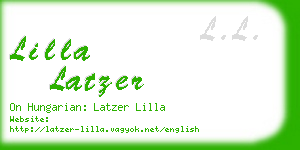 lilla latzer business card